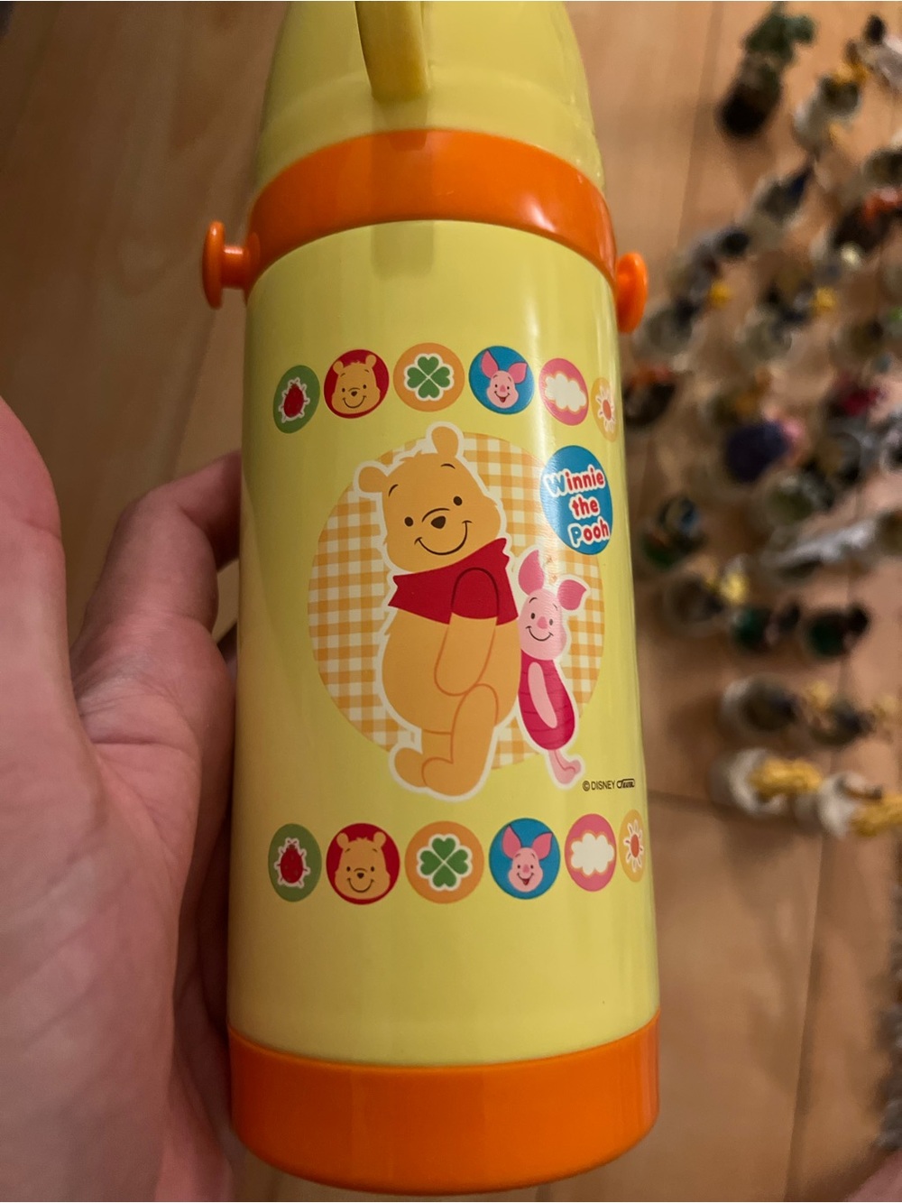 Disney Winnie the Pooh Stainless Steel Bottle with Cup, 400ml, Brand New